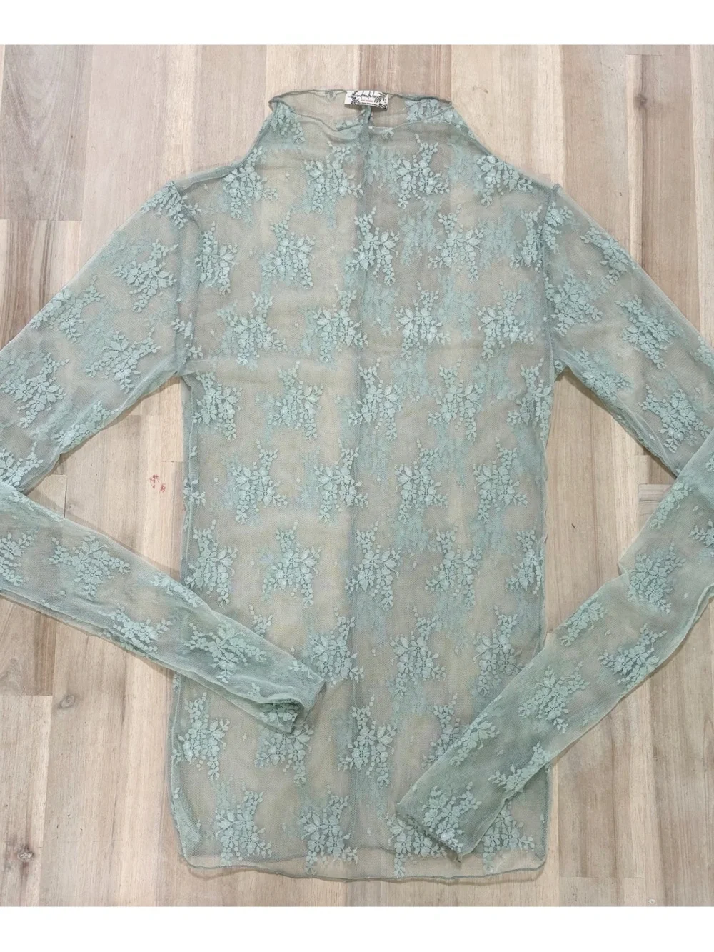 Intimately Free People Size Small Light Blue Lady Luxe Layering Long Sleeve Top